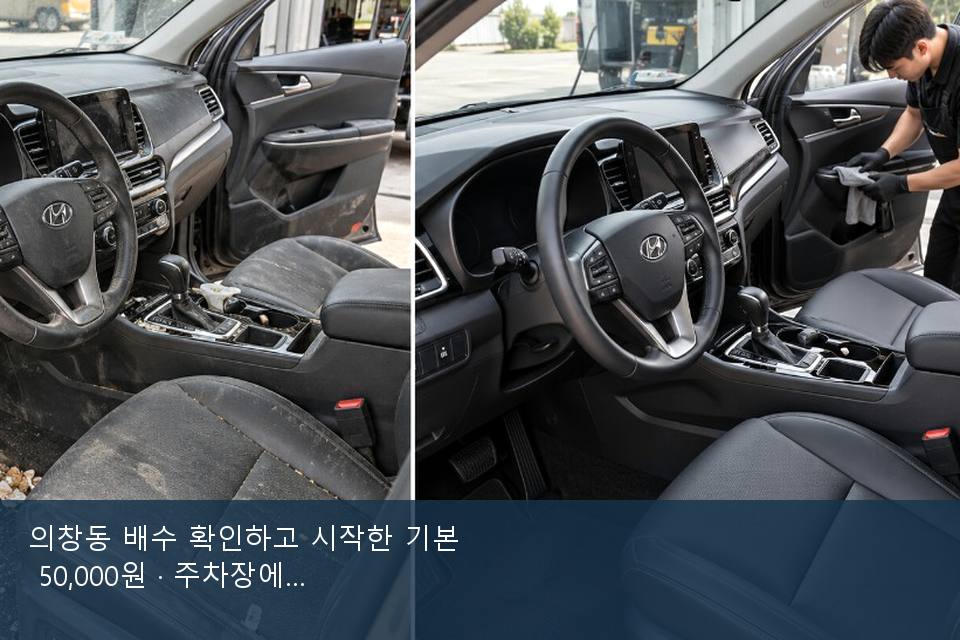 의창동 배수 확인하고 시작한 기본 50,000원 · 주차장에서 부른 날